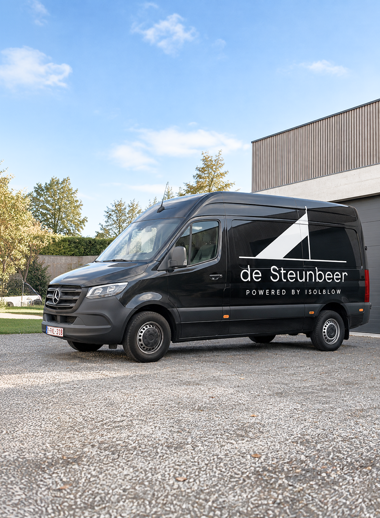 De Steunbeer bestelwagen voor een moderne woning